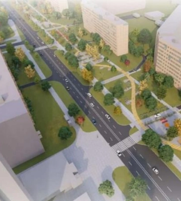 На вулиці Метробудівський у Дніпрі планують провести ремонт і утеплення фасадів будинків