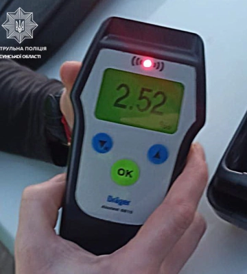 Вночі сумські патрульні зупинили п&#039;яного водія