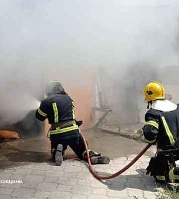 У Кривому Розі горів гараж