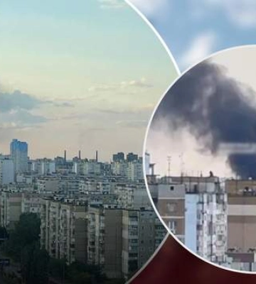 На Троещине – масштабный пожар: в ГСЧС Киева ответили, что загорелось