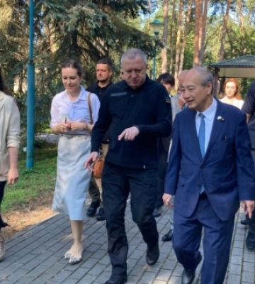 Міністр юстиції Японії вшанував загиблих за Україну біля Стіни пам&#039;яті