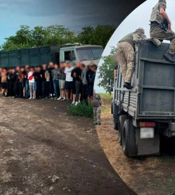 &quot;Рекордный&quot; рейс в Молдову: в Одесской области задержали грузовик, в кузове которого ехали 48 мужчин