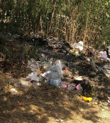 В Одесі біля залізничних шляхів влаштували незаконне сміттєзвалище