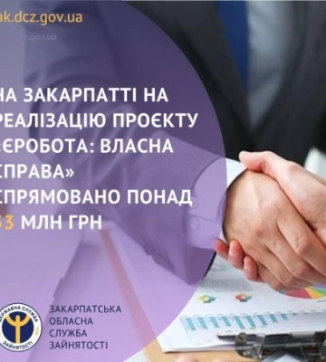На Закарпатті триває подача заяв на отримання мікрогранту/гранту на створення або розвиток власного бізнесу
