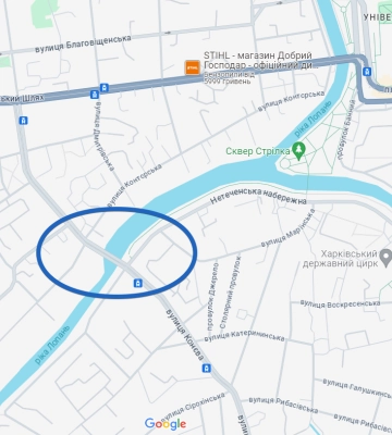 До конца лета ограничили движение транспорта в районе моста в Харькове