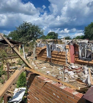 У Стецьківці внаслідок  авіаудару 17 пошкоджених приватних будинків