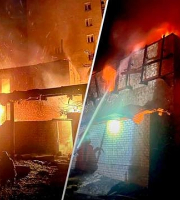 Масована атака на Куп’янськ: виникли масштабні пожежі, є поранені