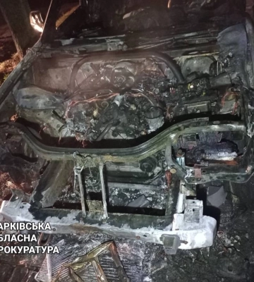 Підпалили авто військового: харків’ян затримали (фото, відео)