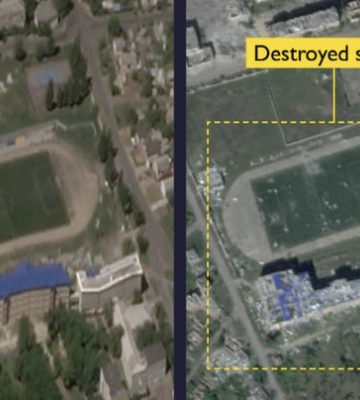 Масштаби руйнувань у Бахмуті: британська розвідка показала супутникові знімки