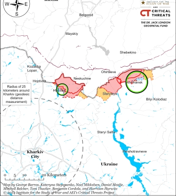 ISW: на півночі Харківщини – без змін на фронті, на Куп’янщині – просування РФ