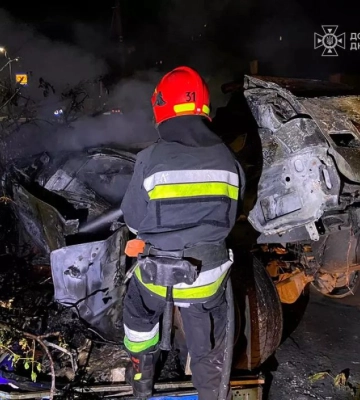 Toyota врізалася в дерево та згоріла вщент: подробиці ДТП на Дніпропетровщині