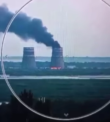 Пожар на территории Запорожской АЭС прекратился
