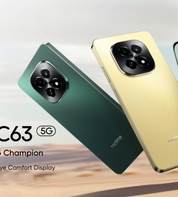 realme C63 5G: дисплей на 120 Гц, чип MediaTek Dimensity 6300, захист IP54 і батарея на 5000 мАг за $119