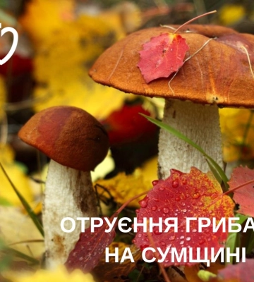 На Сумщині цього року зареєстровано перший випадок отруєння грибами