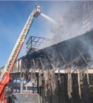 У селі Візирка сталася масштабна пожежа на підприємстві