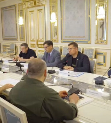 Зеленский встретился с министром обороны Литвы Кащюнасом в Киеве. ВИДЕО