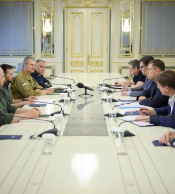Зеленський зустрівся з міністром оборони Литви Кащюнасом в Києві. ВIДЕО