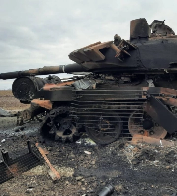 Нацгвардійці показали, як розбили колону російських танків на Харківському напрямку