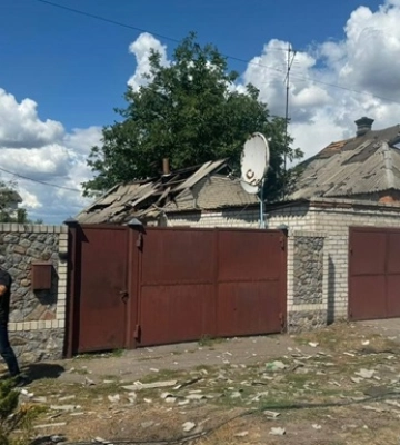 Во время обстрела Золочева пострадали шесть человек, среди них - ребенок