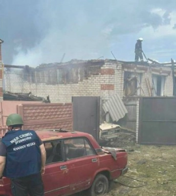 Шестеро осіб, в тому числі і дитина, постраждали через обстріл Золочева на Харківщині