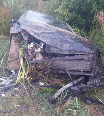 На Волині внаслідок ДТП авто злетіло в кювет