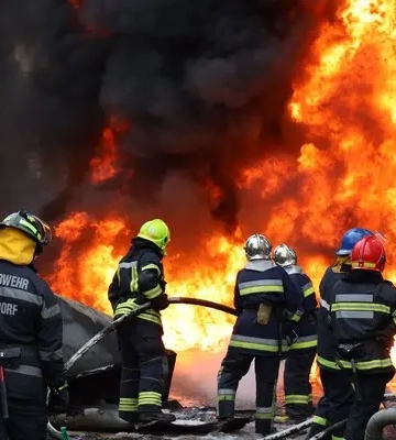 У ДСНС оприлюднили фото пожежі на Вінниччині, яка сталася через атаку «Шахеда»