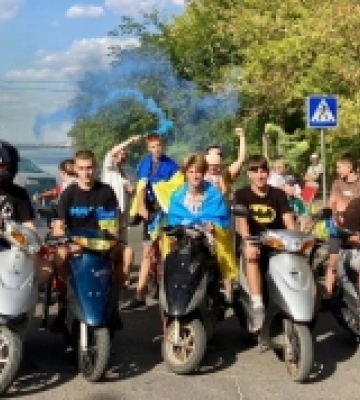 На Миколаївщині відбувся патріотичний веломотопробіг