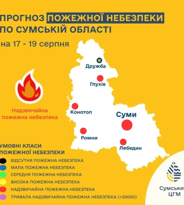 Рятувальники попереджають про пожежонебезпечний період на Сумщині