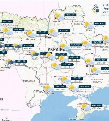 На Україну насуваються грози: прогноз погоди на 17 серпня у Дніпрі