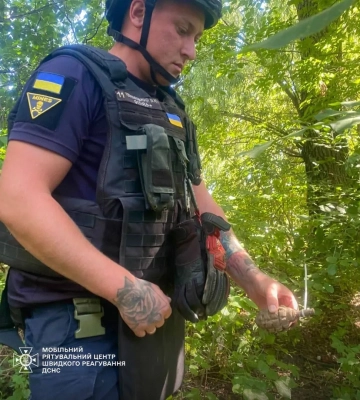На Киевщине на детской площадке нашли гранату