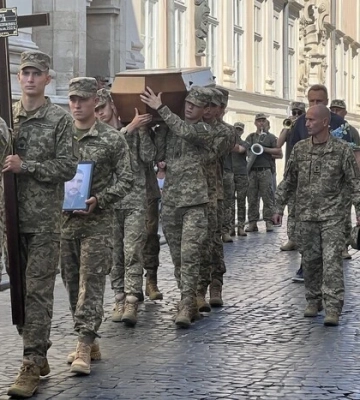 У Львові попрощалися з першим військовим, який загинув у Курській області