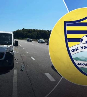 Автобус ФК &quot;Ужгород&quot; потрапив у ДТП: є постраждалі