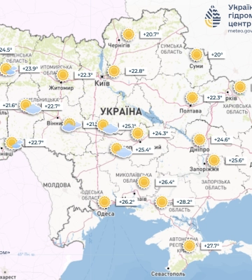 Погода на 19 августа в Украине: возможны град и шквалы