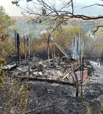 На Одещині спалахнув приватний будинок