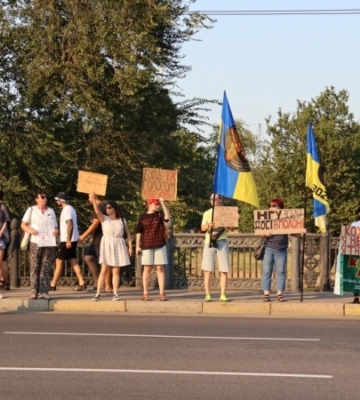 «Курських строковиків на захисників «Азовсталі»: у Запоріжжі відбулась акція на підтримку полонених