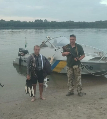 Мешканець Ізмаїла намагався на акваскутері та в ластах перетнути кордон через Дунай