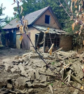 Росіяни пошкодили АЗС на Нікопольщині