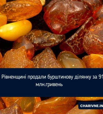 На Рівненщині продали бурштинову ділянку за 91 млн.гривень