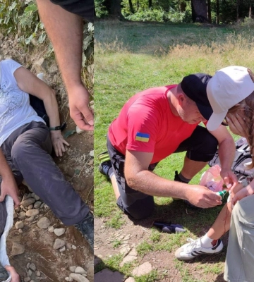Рятувальники надали допомогу травмованим туристам у горах