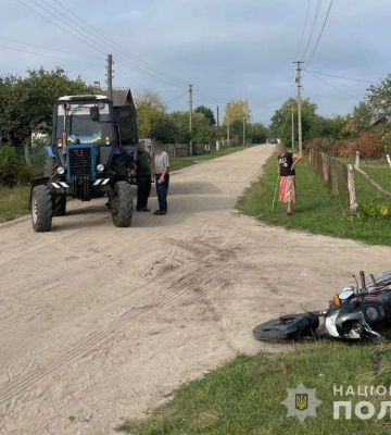 Мотоцикліст влетів у авто: в Рожищі у ДТП постраждав 25-річний чоловік