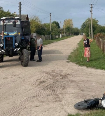 Мотоцикліст влетів у авто: в Рожищі у ДТП постраждав 25-річний чоловік