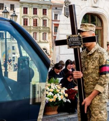 Во Львове попрощались с военным из Мариуполя Игорем Дубиком
