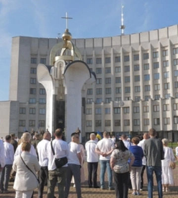 У День Незалежності України в Луцьку вшанували борців за волю (фото, відео)
