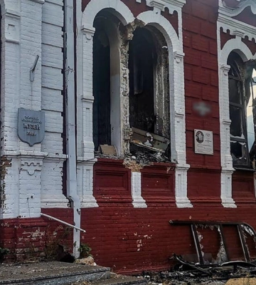 В Гуляйполе российские фашисты уничтожили краеведческий музей