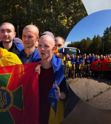 В Украину вернулись пограничники Херсонского отряда, которые были в плену с 24 февраля 2022 года