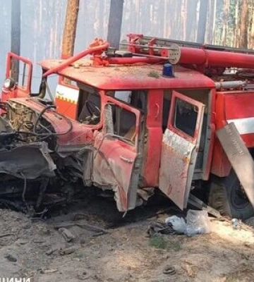 На Харківщині підірвався пожежний автомобіль з рятувальниками