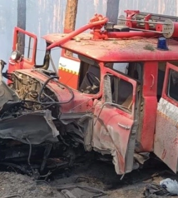 На Харківщині підірвалася пожежна автоцистерна, двоє рятувальників поранені