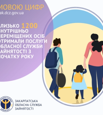 Близько 1200 внутрішньо переміщених осіб отримали послуги обласної служби зайнятості з початку року