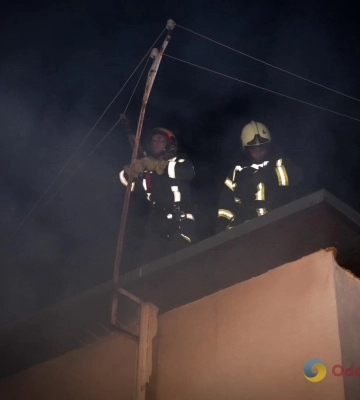 На Одещині спалахнув двоповерховий будинок