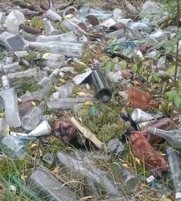 Біля Світязя виявили стихійне сміттєзвалище 